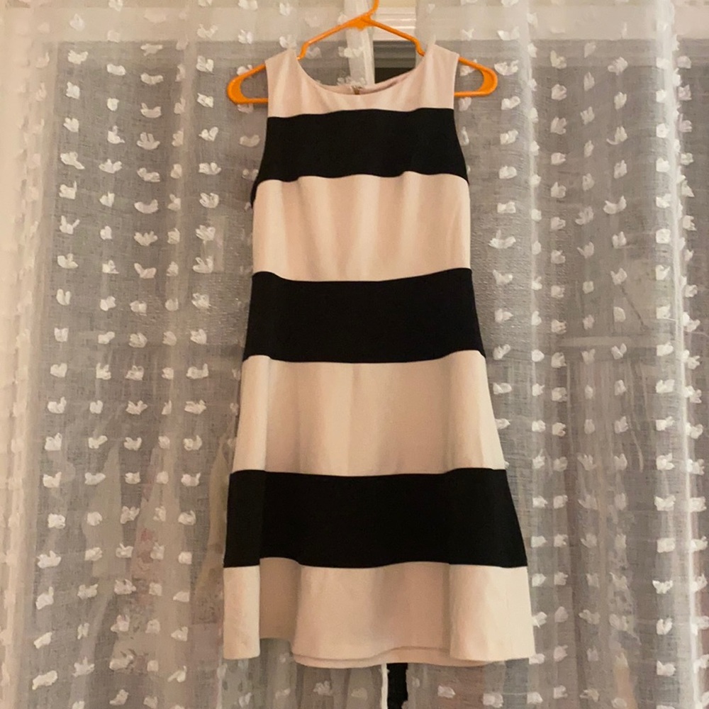 Light pink black stripped dress - Picture 1 of 2